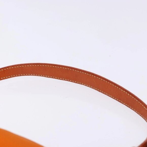 PRADA Accessory Pouch Nylon Orange Gold Auth 139357 - Picture 8 of 16